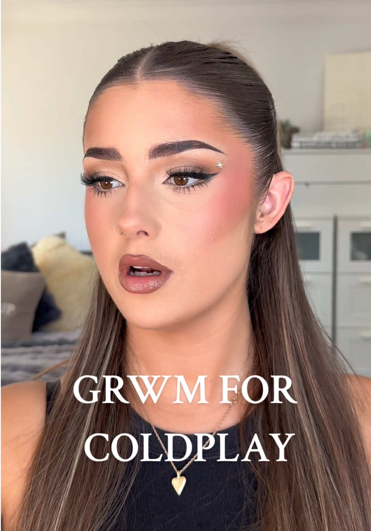 Replying to @Mouka ᥫ᭡ I actually did this glam so rapid but it turned out SO GOOD ✨ thank you for the best night @Dermalogica UK 🤍#fyp #fullface #asmr #grwm #coldplay  Products: Dermalogica - precleanse, prisms protect spf 30, neurotouch symmetry serum, golden hour hydrating spf 30 stick  @No7 @Boots UK brow pencil, bronzing stick, and luxe liquid blush - taupe @nyxcosmetics_uk the brow glue, the face glue primer and epic ink liner  @Kylie Cosmetics concealer - 3.5n, and glossy lip kit - coco 2.0 and Dolce K  @belif uk mint plumper lipcerin @Clinique UK even better clinical serum foundation, set the day makeup setting spray @Kosas cloud set powder - feathery, soul gazer mascara, beach the sun show bronzer  @urban decay face bond blush suede 