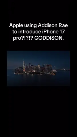 Apple just used Addison Rae’s “New York” to introduce the iPhone 17 Pro. This is how you know an artist has made it! New York is the first song on her debut album and a hidden wonder. #addisonrae #apple #appleevent #NEWYORK #iphone17pro 