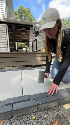 When in doubt, compact it out! . . #hardscape #hardscaper #outdoorliving #designandbuild #paverpatio