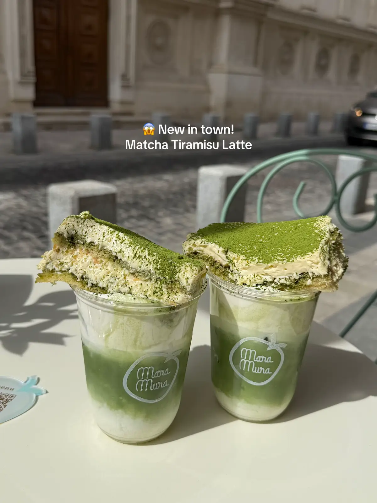 Could’t think of a better combo 🥵 Matcha tiramisu latte from @maramuraromania  #matcha #latte #tiramisu #bucharest #viralvideos #fyp 