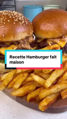 Recette Hamburger 🍔 fait maison#vues #hamburger #pourtoi #debloquemesvue🥲🙏🏽 #recettefacile 