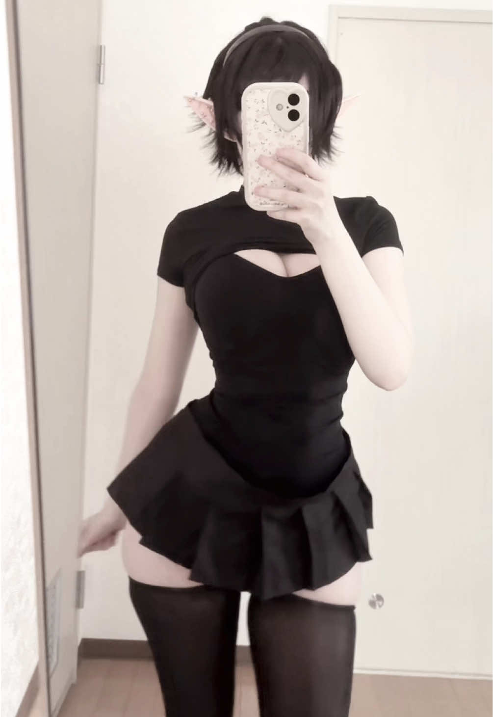 goth elf 🖤 #cosplay draftt :)