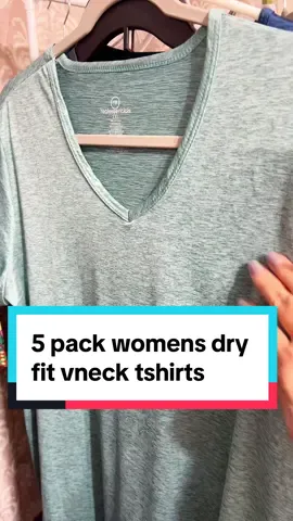 These dry fit tees are SO comfortable I wear them on repeat! #shirts #vneck #dryfitshirts #gymshirt #womensfashion 