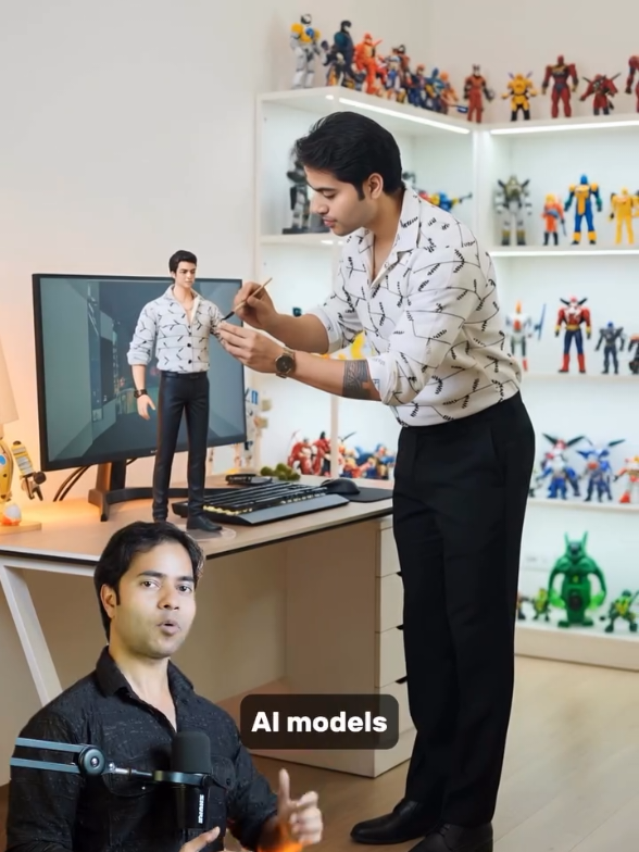 Trick to create viral AI model photos #gemini #aimodels #3dmodel #nanobanana #viralreels 