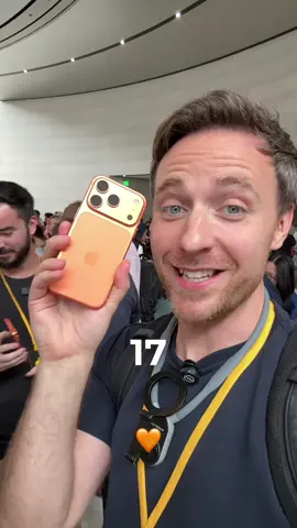 THAT COLOUR!! 🧡 Introducing the iPhone 17 Pro & Pro! Want one??  #apple #iphone17pro #appleevent 