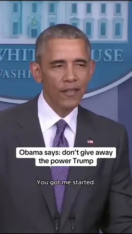 Obama says: don’t give away the power Trump! #america #trump #donaldtrump #obama #barackobama 
