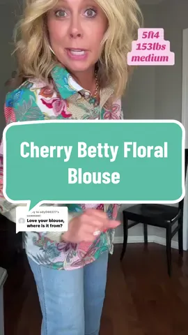 Replying to @ody040377 Cherry Betty has the best blouses! This floral blouse is super fun for fall ! So many pretty colors ! Boutique style clothes without the boutique price tag ! #floralblouse #blouse #womensblouse @Cherrybetty 