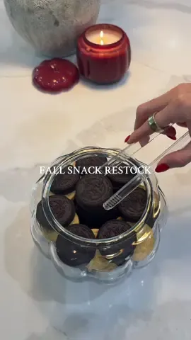 it’s the best time of the year 🤭🍬🎃🍂 stocking my home with fall snacks! #asmr #restock #fall #satisfying #organizedhome  
