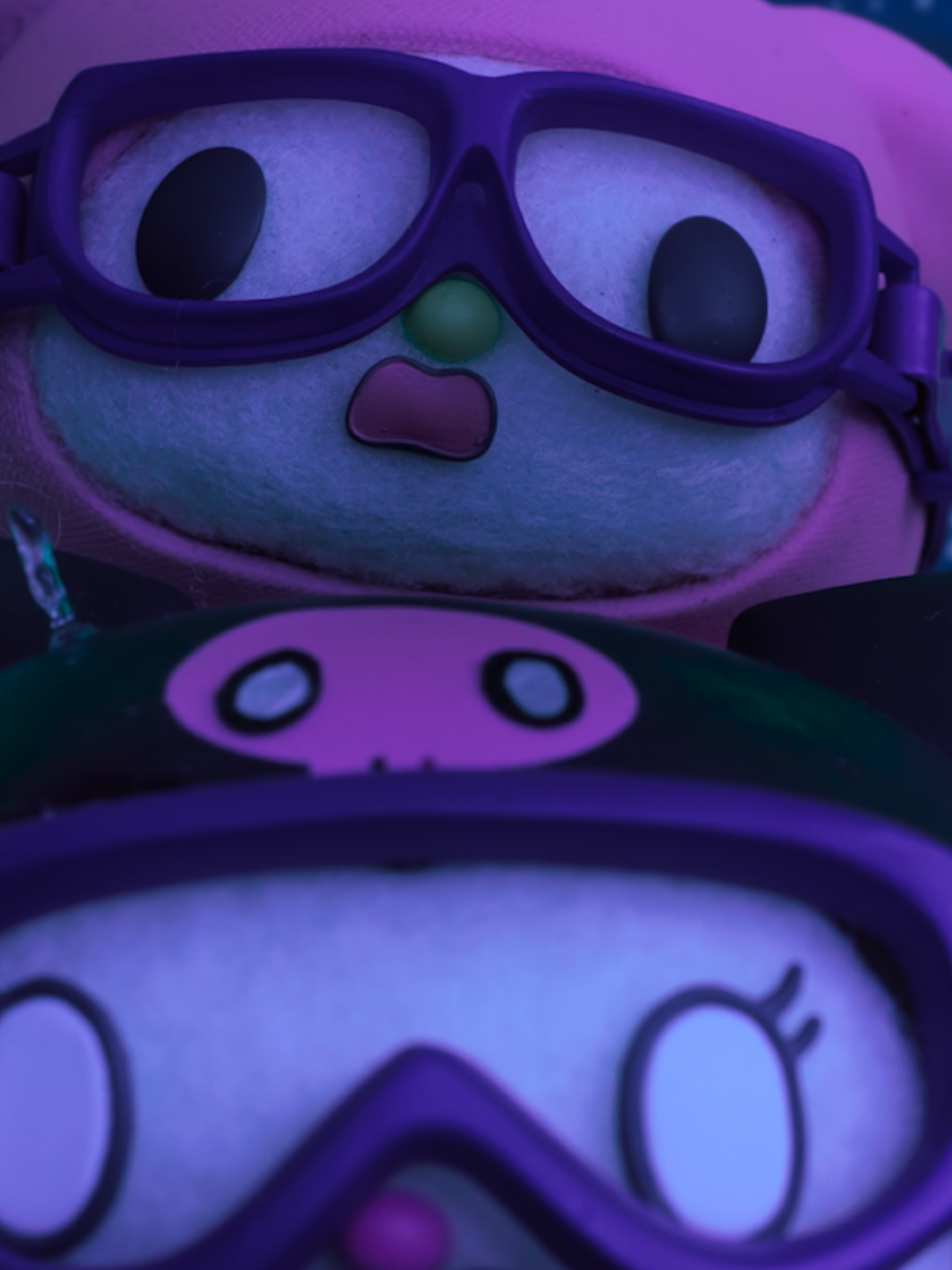 cookie bats? i'd be swinging in the air for a bite  📺 My Melody & Kuromi