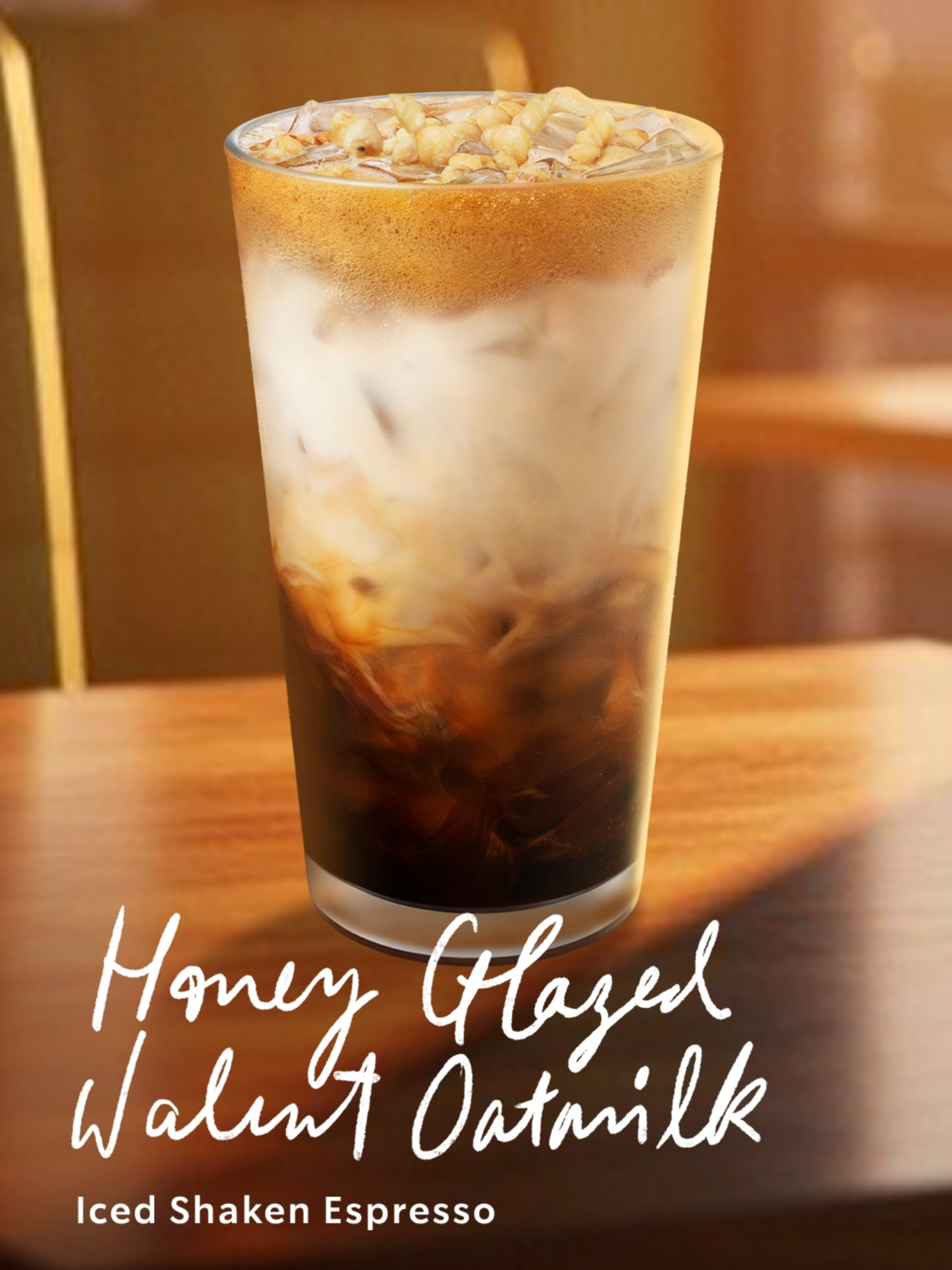 Honey Glazed Walnut Oatmilk Iced Shaken Espresso เมนูใหม่ ฟินทุกเลเยอร์ ด้วยซิกเนเจอร์ เอสเพรสโซ่ ผสานน้ำเชื่อมโรสต์วอลนัท เชคกับน้ำแข็ง ปิดท้ายด้านบนด้วยโอ๊ตมิลค์และโรยฮันนี่ เกลซ วอลนัท เพิ่มความกรุบกรอบให้กับเครื่องดื่ม 🍯🌰  ใครสายกาแฟตัวจริง ต้องลอง ✨ แวะไปฟินได้ผ่าน Starbucks® TH app แบบสั่งล่วงหน้าแล้วแวะรับที่ร้าน, Starbucks Delivery, สั่งผ่านแอป เสิร์ฟที่โต๊ะ, บริการ Drive Thru หรือที่ร้านก็ได้ค่ะ *พร้อมเสิร์ฟในรูปแบบเอสเพรสโซ่ โรสต์และบลอนด์ เอสเพรสโซ่ ดูรายชื่อสาขาที่จำหน่ายที่เว็บไซต์ #StarbucksTH #FuelYourFeelGood