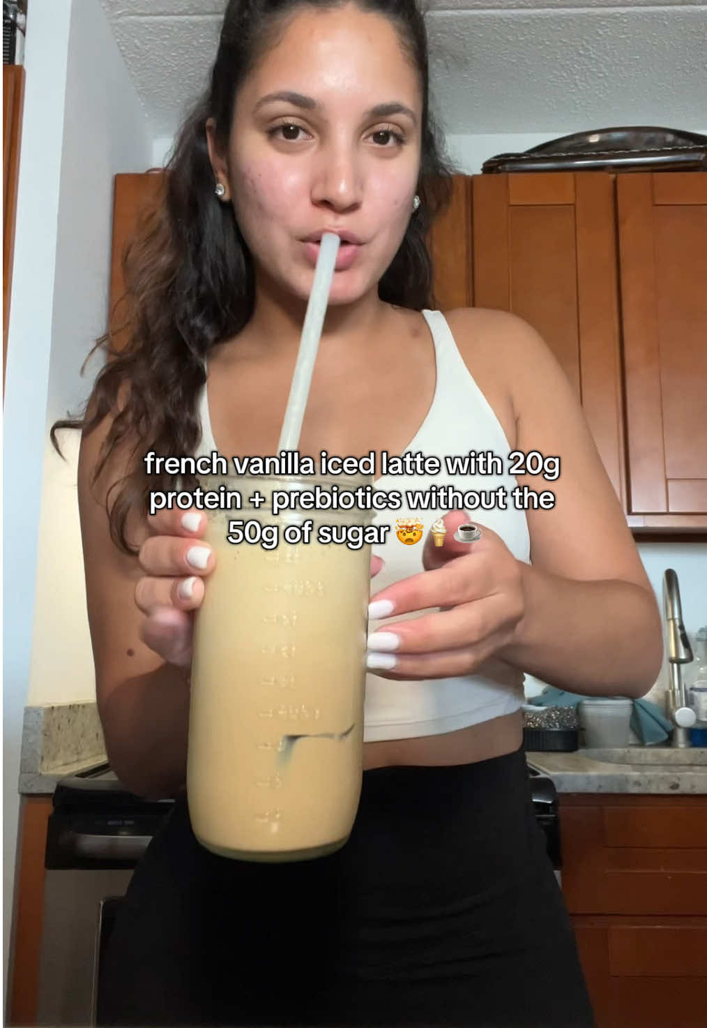 the most delicious iced French vanilla protein coffee that’s also way healthier than a fancy coffee shop 🍦☕️  #proteincoffee #icedcoffeerecipe #coffee #proffee #javvyproteincoffee @Javvy Coffee 