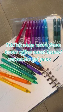 Work from home TikTok shop must have finds! 🔥🖊️ #homeoffice #officelife #workfromhome #organize #gelpens 
