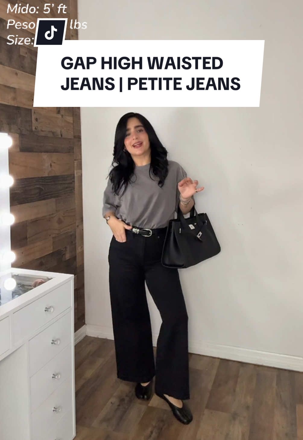 Gap Women's High Stride Wide-Leg Ankle Jeans #gap #gapjeans #petitejeans #highwaistedjeans #widelegjeans 