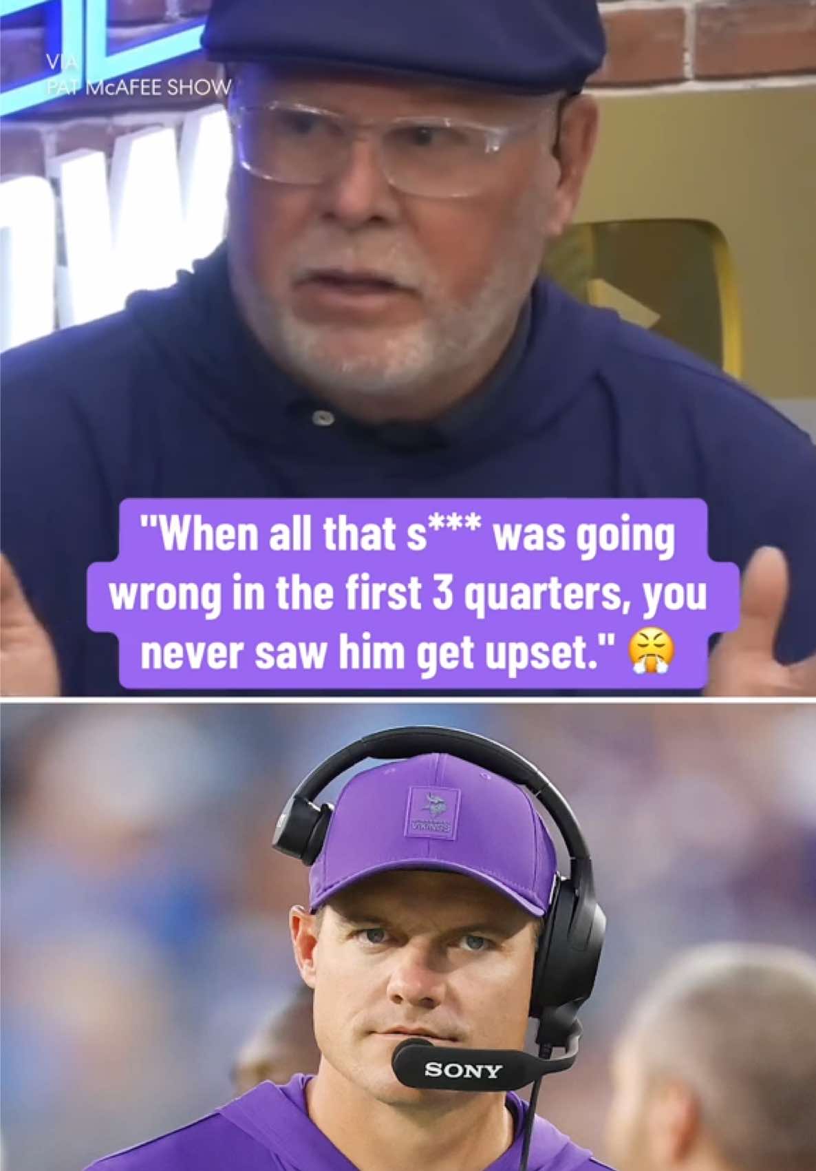 Bruce Arians thinks the Vikings are in VERY capable hands under Kevin O'Connell 🤲 (via Pat McAfee Show) #nfl #fyp #vikings #skol #minnesota 