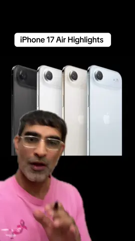iPhone 17 air specs and highlights. #appleevent #iphone17air 