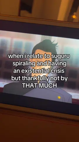 FOR ALL INTENTS AND PURPOSES: It’s a POV and a joke.  Thankfully the worst I can do is draw a boundary or impulsively check out the anime merch on my wishlist 😭🥀 JUST TO BE CLEAR, I ONLY RELATE TO THE EMOTIONAL TURMOIL NOT WHAT HE DOES NEXT 😭. #sugurugeto #jjkanime #anime #getoedit #jujutsukaisen 