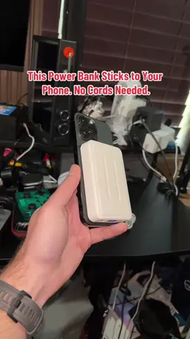 Never run out of battery again. This 10000mAh Magnetic Power Bank snaps right onto your iPhone 15/14/13/12—no cords, no hassle. Charge wirelessly at high speed, see the battery level on the LED display, and even charge 3 devices at once. Lightweight, portable, and totally magnetic. #PowerBank #WirelessCharging #iPhoneAccessories #TechGadget #TravelEssentials 