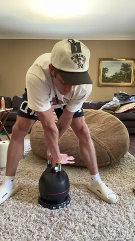 I keep saying dumbbells and barbells I mean kettlebells