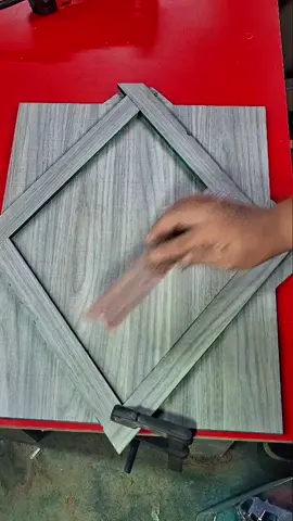 The wooden trim on the cabinet door adds more beauty and dimension. #Woodworking #Wood #carpentry #tiktokgrowth #tiktok2025 