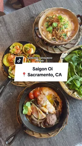 📌 Save this post for legit Vietnamese cuisine from the streets of Saigon!  📍 6835 Stockton Blvd, Ste 450, Sacramento, CA 95823 ⏰ Thurs-Tuesday (10am-5pm) Saigon Oi is one of my favorite Vietnamese restaurants that I always go back to. I’ve been coming here for the past 2 years and they never disappoint! Well known for their Banh Canh Cua (Crab udon) they do it best here 🙌 second favorite entree I always get is the Banh Khot (Vietnamese mini pancake with shrimp). The Banh Mi Chao is like a deconstructed banh mi where you dip into the skillet. Their fish sauce wings are also 🔥 I’ve also gotten their Cafe Sua Da (Vietnamese coffee) a couple of times and it’s STRONG.  Follow @livingwlinda for more travel & food content 🏷️ Where to eat and drink in Sacramento #visitsacramento #yelpsacramento