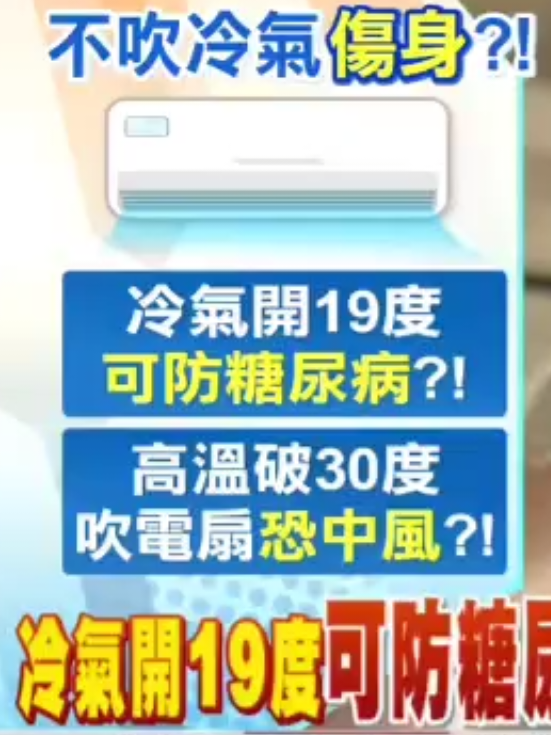 #冷氣 #糖尿病 #電扇 #中風 #科學證實 