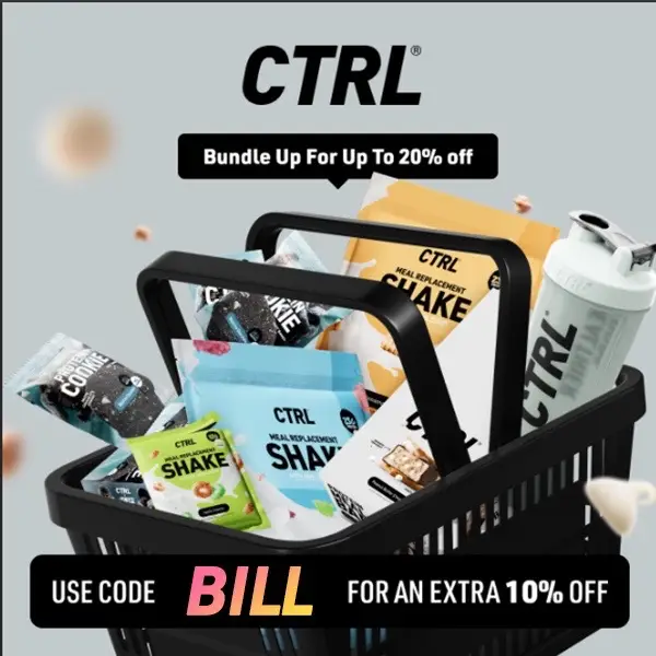 Happy to announce that I’m partnered with @CTRL Healthier Foods! Perfect brand for me because I forget to eat A LOT! Their meal replacement shakes are really good, as well as the black ice protein cookie and peanut butter s’mores protein bar that I tried. Use code ‘Bill’ for 10% off at checkout and let me know what you think! 