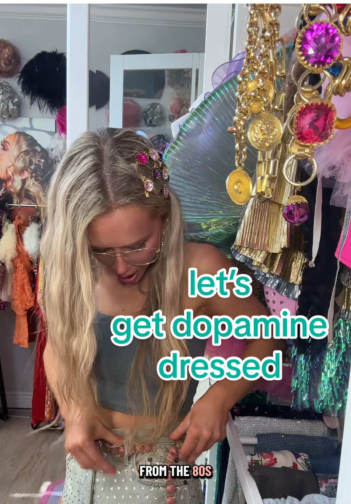 Get ready with me and let’s get dopamine dressed!!!!! #getreadywithme #grwm #outfit #dopaminedressing 