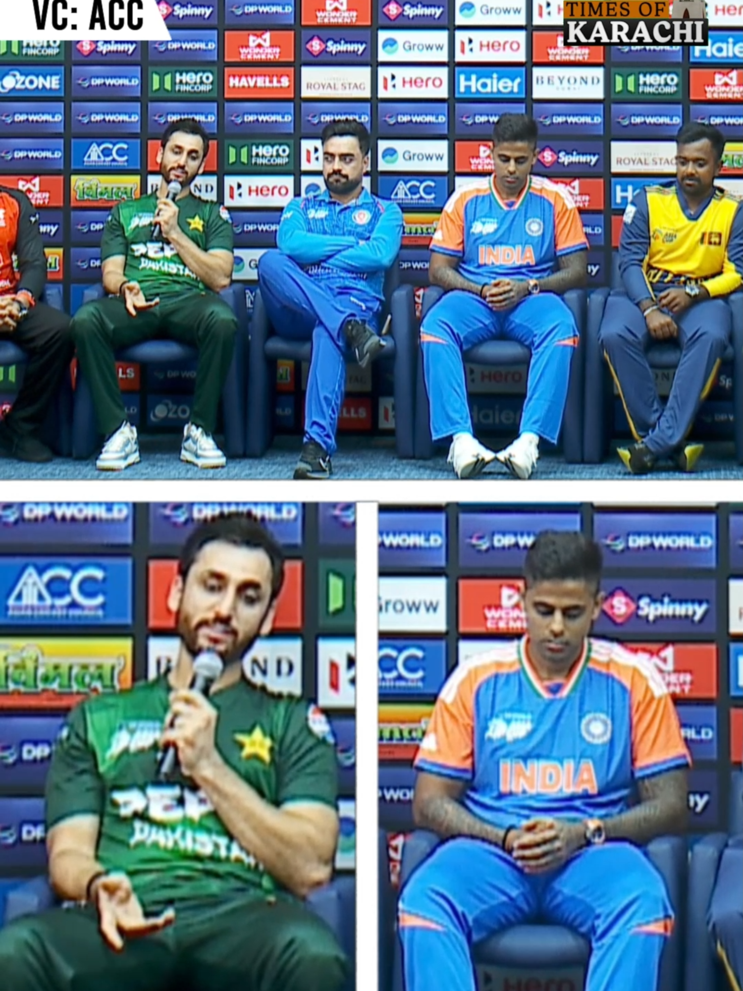 Pakistan and India captains face questions on aggressive gameplay at the Asia Cup pre-event press conference. Watch their reactions. #TOKInAsiaCup #AsiaCup2025 #TOKSports
