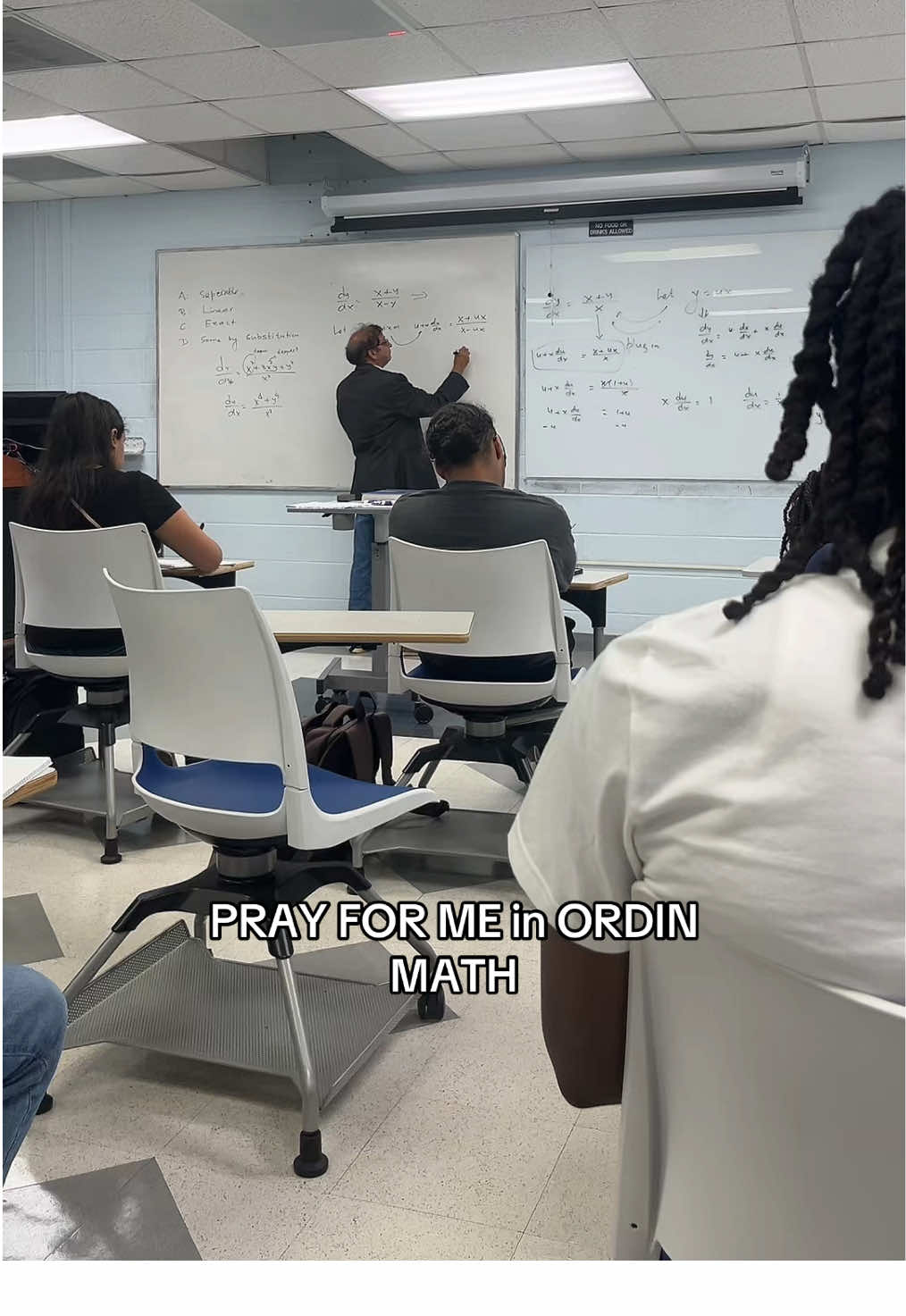 I only heard letters.. #tsu #college #math #professor #help  