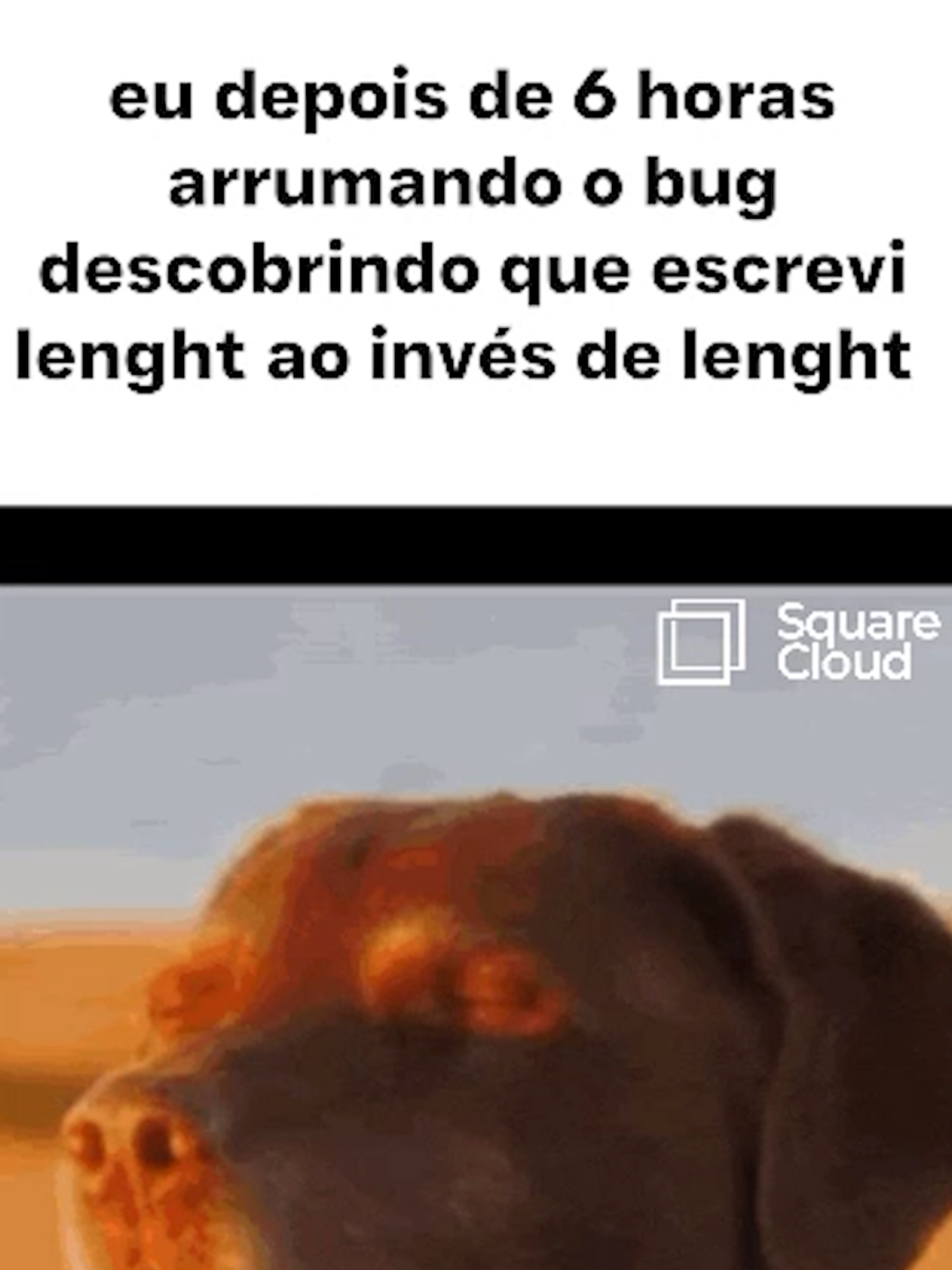 Quem nunca né... 🌐 Hospede seus projetos sem dor de cabeça na Square Cloud: https://squarecloud.app 💬 Vem para o nosso Discord: https://discord.gg/squarecloudofc 🔖 Tags #squarecloud #programação #bugdeprogramação #errodedigitação #memeprogramador #memedev #programaçãoniniciante #vidadeprogramador #python #javascript #java #php #go #csharp #rust #hospedagem #hospedagemsimples #deploynanuvem #cloudhosting #hospedagembrasil