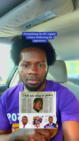 Normalizing the M7 regime crimes; Abducting his opponents.📌