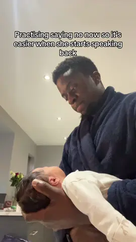 Starting her early on that rejection therapy, tough love is needed 😬 #dadsoftiktok #girldad #rejectiontherapy #newborn #familytime 