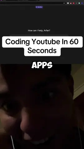 coding youtube in 60 SECONDS 😃               #fyp #youtube #coding #life #viral 