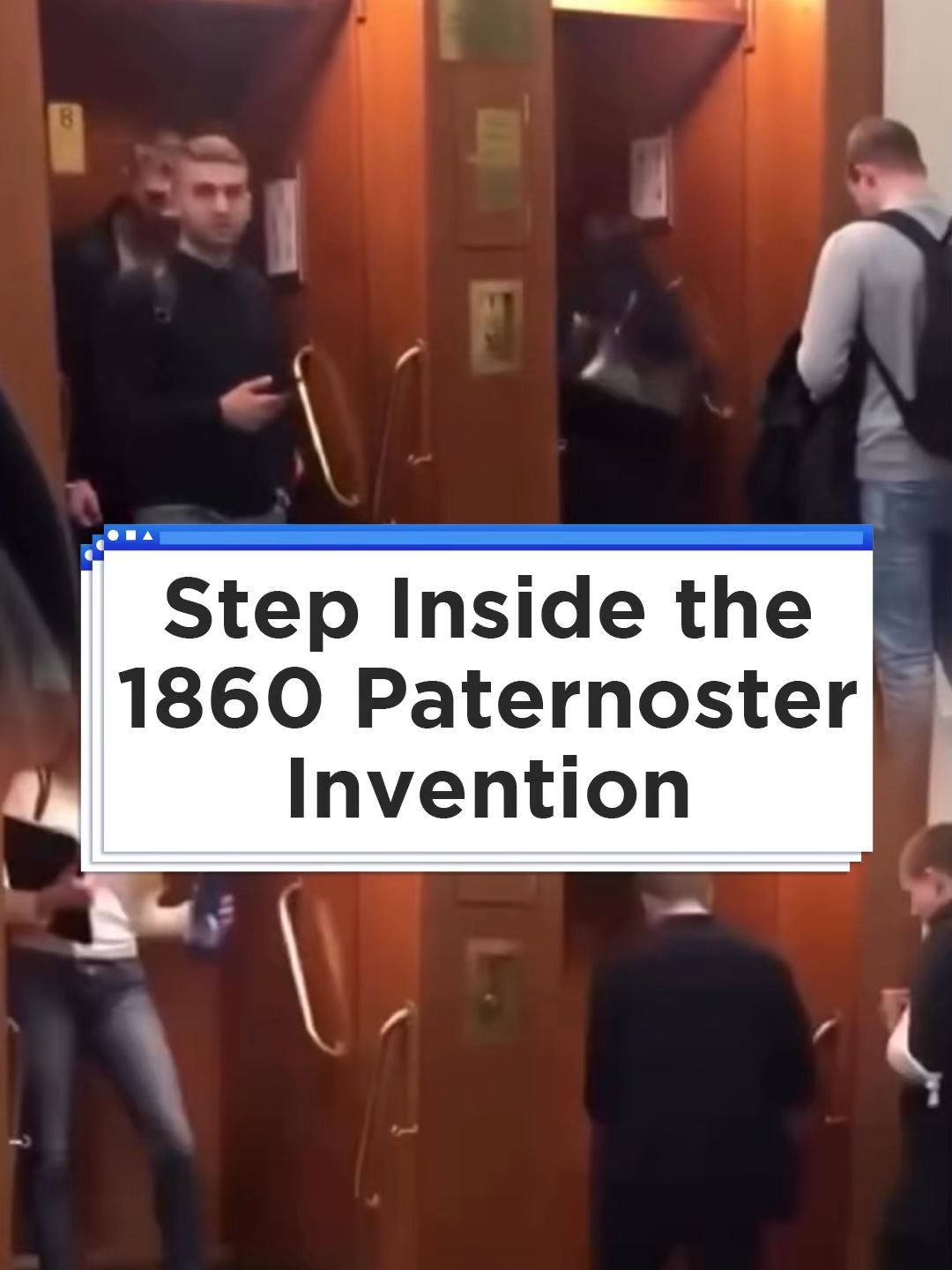 The paternoster elevator, designed in 1860, stands as a bold example of creativity and engineering. Its continuous loop and unique design made it an icon of European innovation. 🎥 @babadousa #history #innovation #engineering #paternoster #industrialrevolution #technology #design