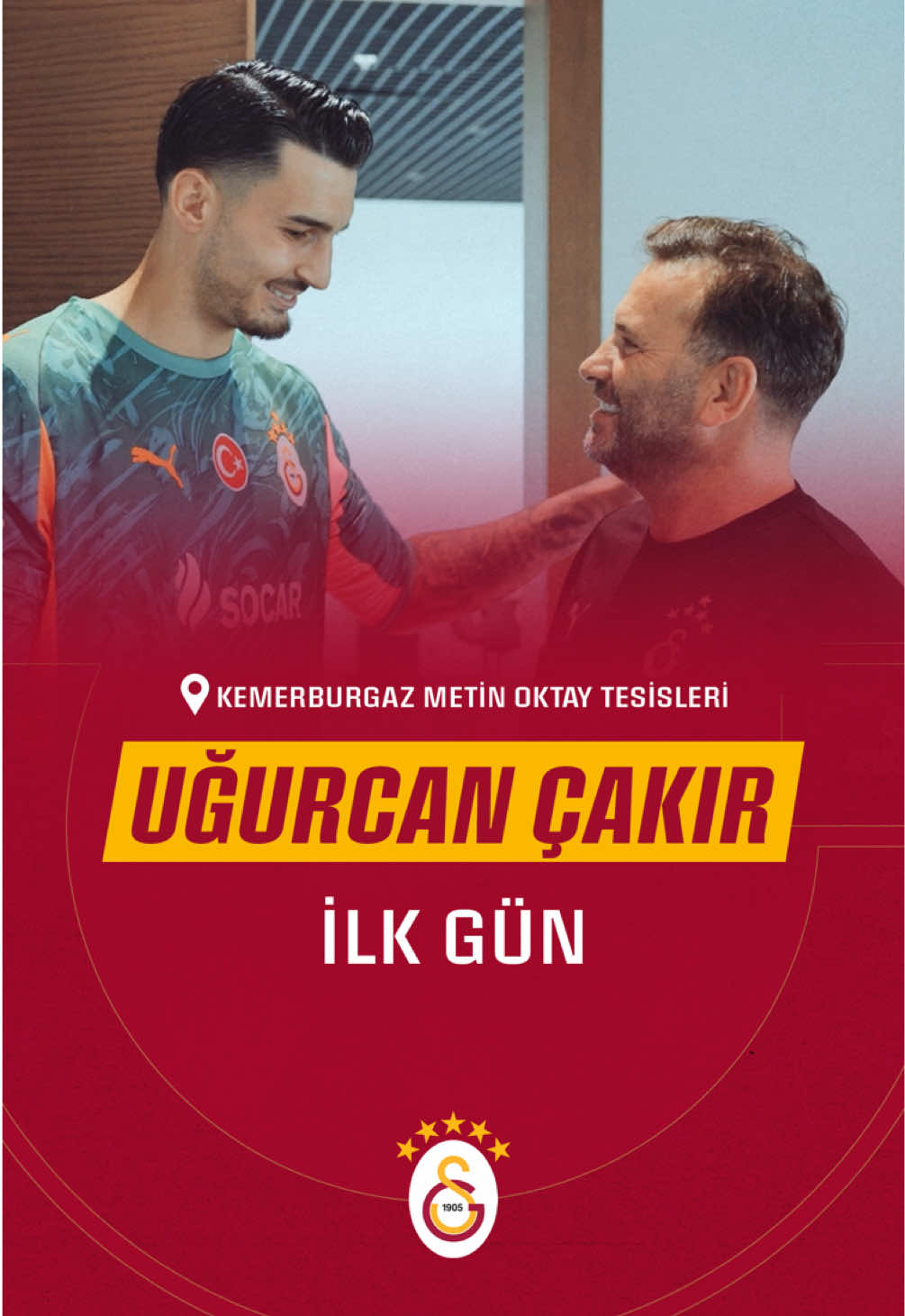 🎥 Uğurcan Çakır’ın, Kemerburgaz Metin Oktay Tesisleri’ndeki ilk gününden en özel görüntüler şimdi #Galatasaray YouTube Katıl Sarı-Kırmızı Paket’te 𝐘𝐀𝐘𝐈𝐍𝐃𝐀! 💛❤️ 