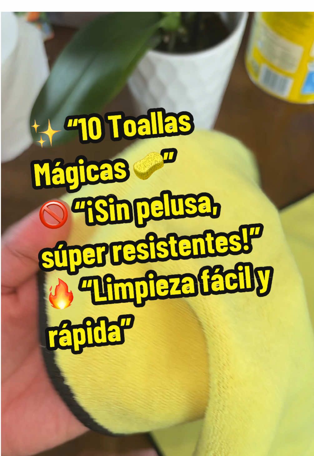 ✨🧽 10 Toallas Mágicas 🧽✨ 💪 Súper gruesas y resistentes 🚫 ¡No dejan pelusa jamás! ♻️ Reutilizables y fáciles de lavar 👉 Limpieza rápida y sin esfuerzo ✨ #Limpieza #ToallasMultiusos #Hogar#tiktokshop 
