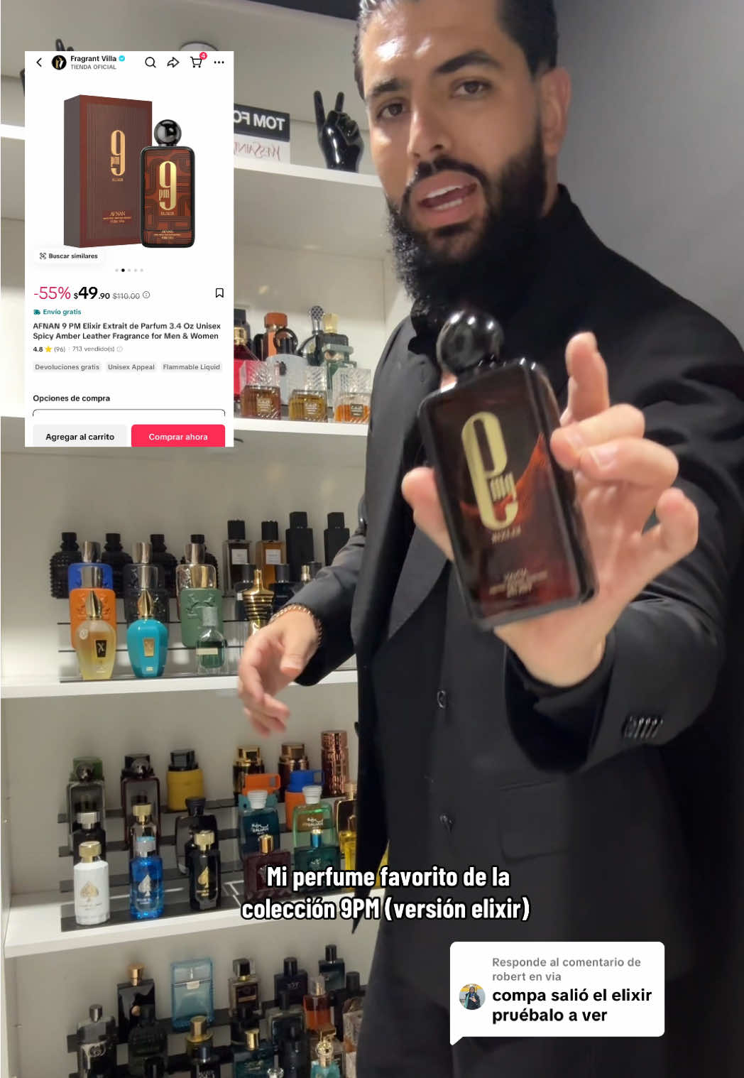 Respuesta a @robert en via Mi perfume favorito de la colección 9PM (versión elixir)  #perfume #perfumereview #perfumesmasculinos #mensfragrance #perfumetiktok 