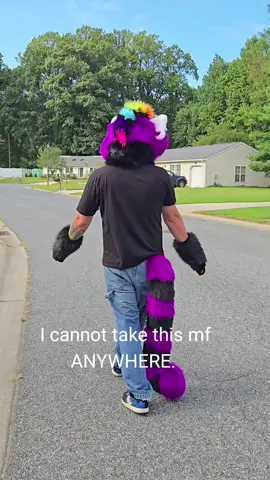 Out tearing up the neighborhood with @Luxxie #fyp #furry #furrytiktok #tiktokfurs #furrycommunity #furriesoftiktok #fursuiter #skylerisnotokay #fursuit #foxfurry #redpandafurry 