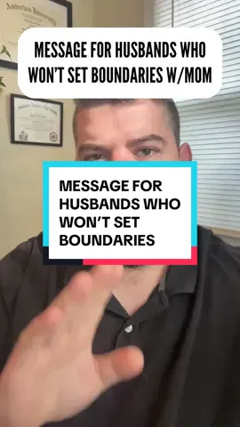 A message for men who won’t set boundaries with their mother because they only get one mother. #enmeshment #enmeshedmen #codependency #toxicmotherinlaw #mothersinlaw 