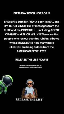 These MONSTERS… these ELITES… think they can hide behind POWER, MONEY, and PRIVILEGE while committing the most SICKENING acts imaginable!!! They exploit, silence, and destroy… and the world just watches. Every name, every SMILE in that book… a reminder of how ROTTEN the SYSTEM is. THEY AREN’T ABOVE THE LAW!!! The people DESERVE TRUTH!!! RELEASE THE LIST NOW!!! #EpsteinList #ReleaseTheList #ExposeTheElites #TruthMatters #CorruptionExposed 