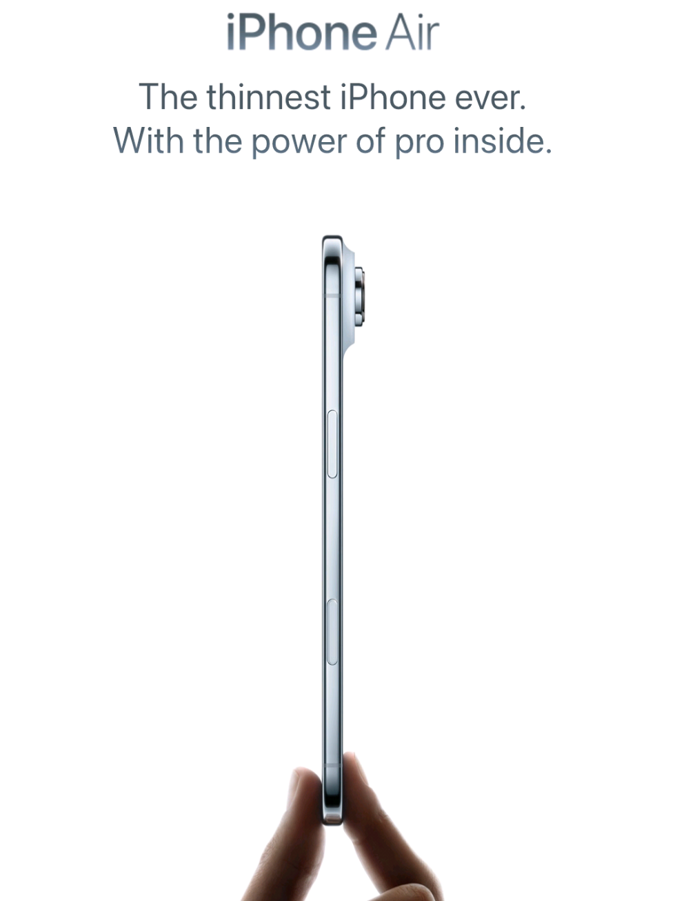 Introducing iPhone Air. #apple #iphoneair #philippines #fyp 