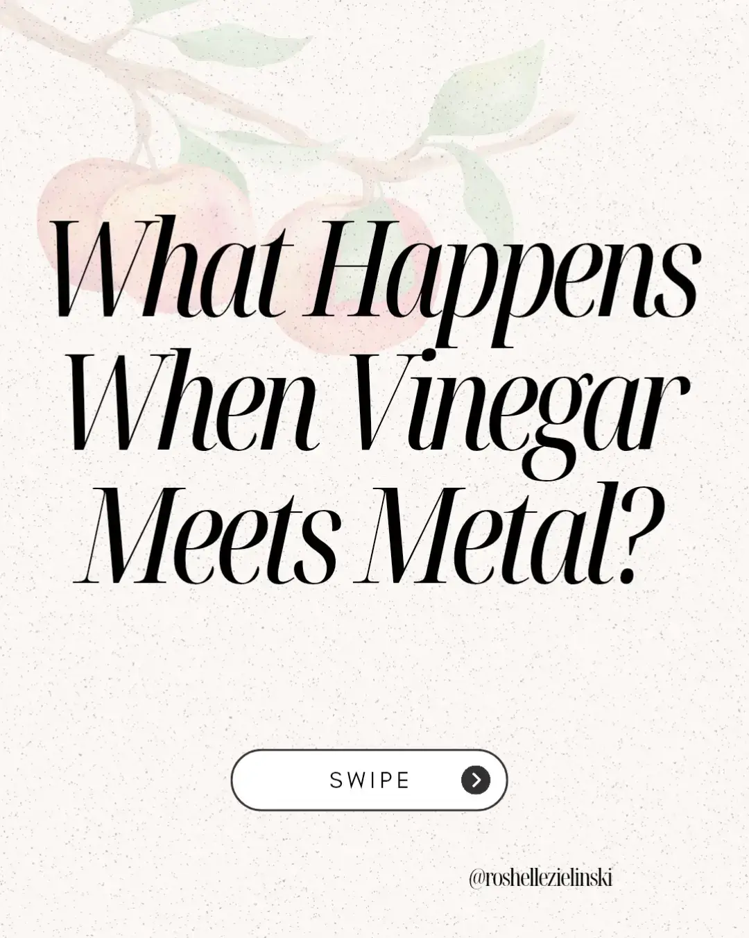 Vinegar + metal = the internet’s favorite argument. 😂 Vinegar is one of the most versatile natural products in the kitchen and homestead. Whether it’s cleaning, pickling, or brewing your own homemade apple cider vinegar (ACV), many of us use it every day. But a question often comes up: Is it safe to let vinegar touch metal? This simple question can spark some heated debates online. Some people swear vinegar “eats through metal instantly,” while others insist “nothing happens.” The truth lies in the science and in how long the contact lasts. Let’s take a scientific look at it: Why Vinegar Reacts with Metals Vinegar is a dilute solution of acetic acid (usually 5%). Acetic acid is a weak acid, but it’s strong enough to act as an electrolyte.  That means it can: • Break down protective oxide coatings on certain metals • Trigger a corrosive electrochemical reaction • Form metal salts like iron acetate, copper acetate, or aluminum acetate • Release hydrogen gas, which appears as fizzing bubbles in reactive metals This is why some metals corrode quickly in vinegar, while others appear to hold up for a long time. Why Some Metals React Faster Chemistry has a ranking system called the reactivity series, a list of metals ordered by how easily they react with acids. • Top of the list (very reactive): Magnesium, zinc, aluminum, iron. These metals react with vinegar fairly quickly. • Bottom of the list less reactive: Copper, Lead, Silver, Platinum, Gold. These metals react very slowly or not at all with vinegar. That’s why magnesium fizzes instantly in vinegar, while gold can sit in vinegar for months without any visible change. Short contact = safe. If you’re straining your homemade ACV in a stainless steel pot, the vinegar isn’t sitting there long enough to react. Stainless steel is built to handle brief acidic contact, that’s why it’s used in commercial kitchens worldwide. Long contact = risk. If vinegar sits in metal for hours or days, especially with salt or heat, it can break down protective layers and cause corrosion, pitting, or leaching. That’s why vinegar should never be stored in metal, only glass, ceramic, or food-safe plastic. #applecidervinegar #homemadeacv #vinegarfacts #foodscience #culinary101 