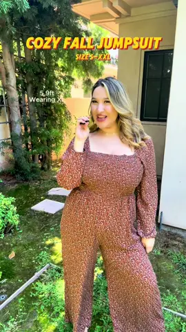 Cute and cozy fall jumpsuit is ready for you. #womensfashion #womenclothes #jumpsuit #fashiontiktok #jumpsuitstyle 