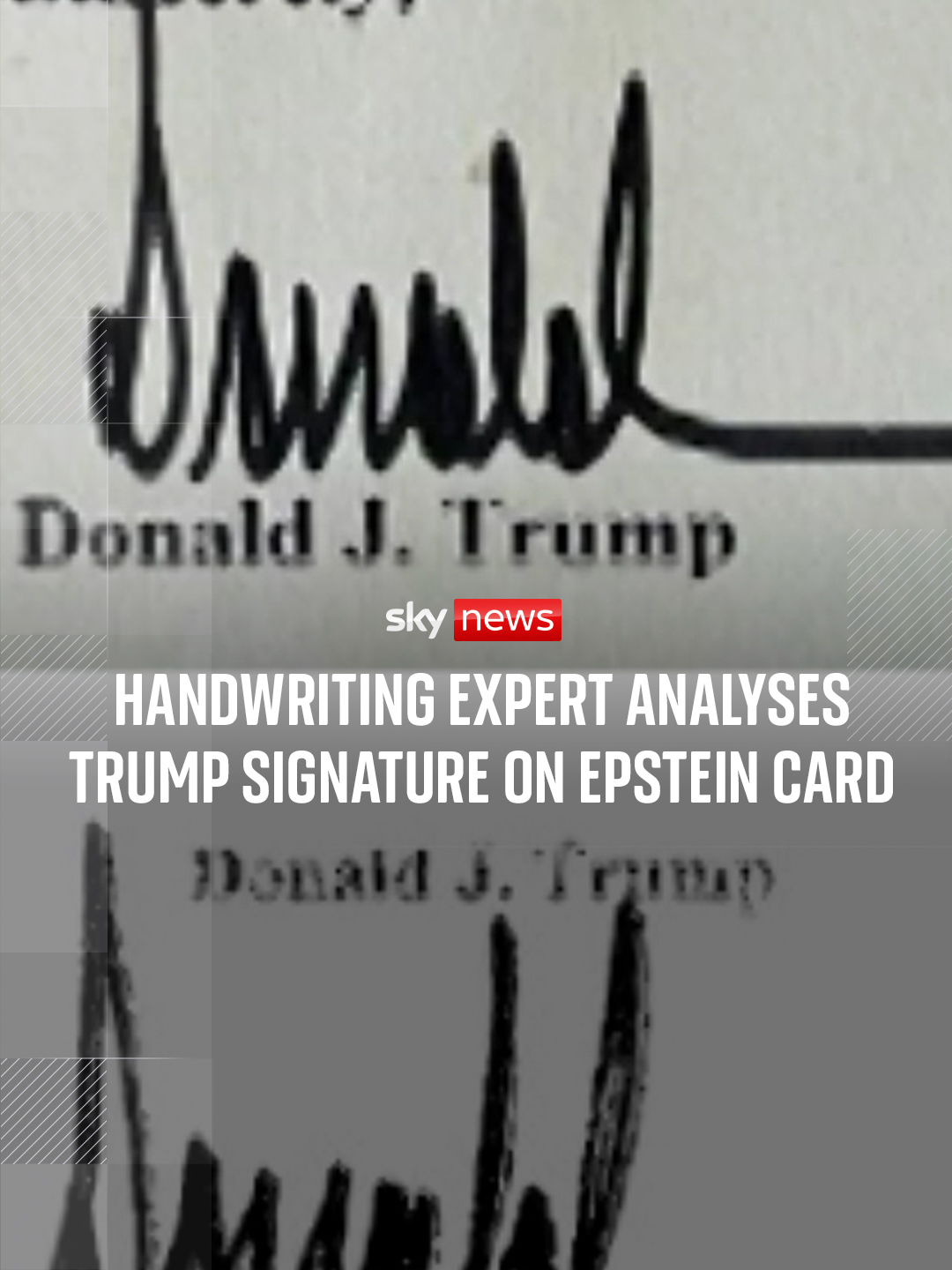 A handwriting expert has said that the chances that the alleged Donald Trump signature on disgraced paedophile Jeffrey Epstein's birthday card is not actually Trump's, are 'miniscule'. #DonaldTrump #JeffreyEpstein #signature