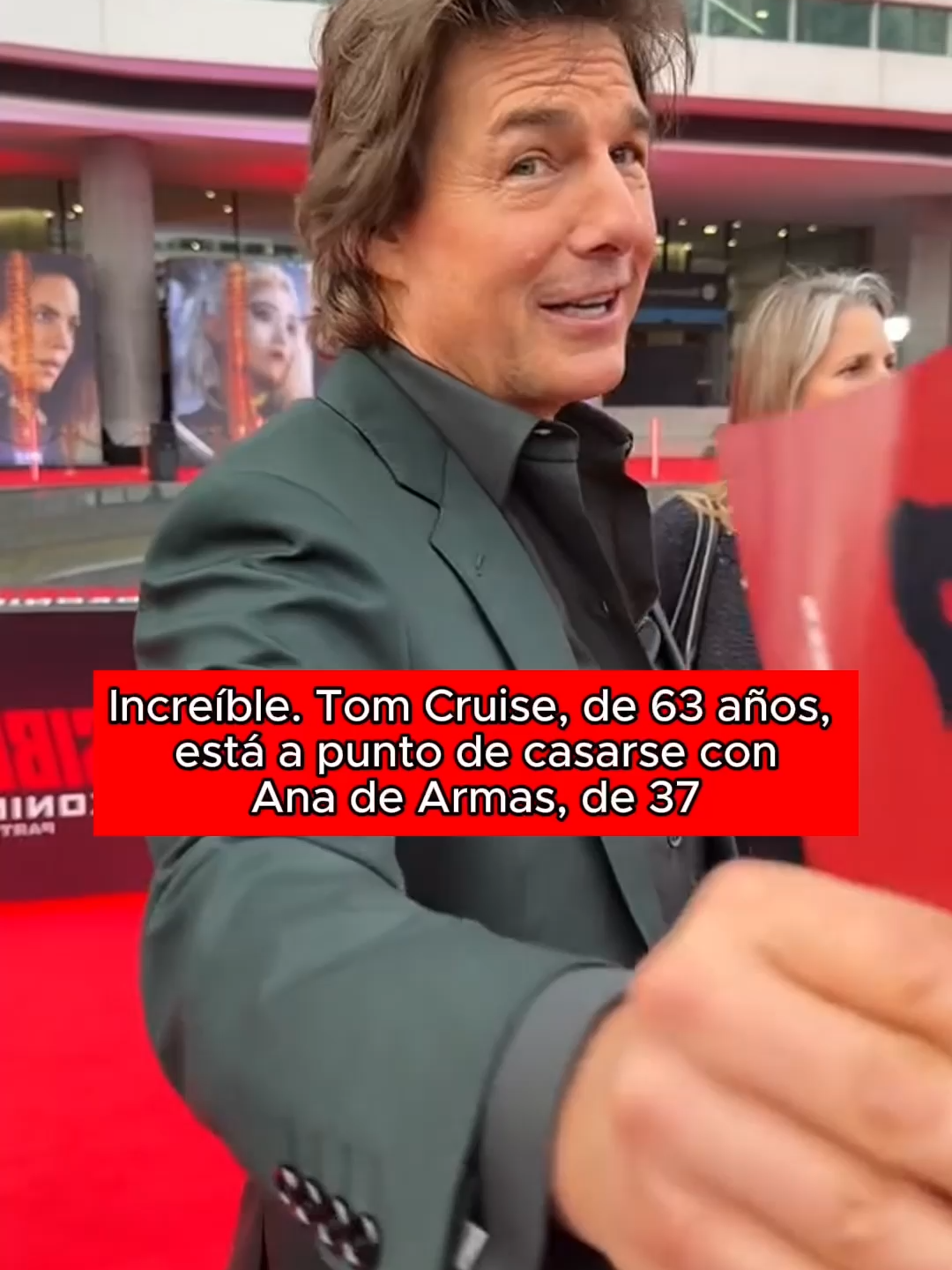 Increíble. Tom Cruise, de 63 años, está a punto de casarse con Ana de Armas, de 37.