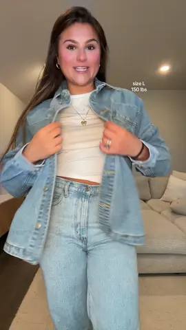 the denim jacket every girl needs!!!! #denimjacket #denim #denimondenim #denimoutfitinspo #denimoutfit 