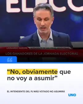 🗳️ NARDINI CONFIRMÓ QUE NO ASUMIRÁ SU BANCA - Un día después de la victoria de Fuerza Patria en Buenos Aires, el intendente de Malvinas Argentinas, Leonardo Nardini, admitió que su candidatura a concejal fue testimonial. 🗣️ “No, obviamente que no”, respondió cuando le preguntaron si iba a asumir. Según explicó, su postulación fue para “defender la gestión” en el municipio, donde obtuvo más del 68% de los votos y se convirtió en el intendente más votado de la provincia. #Elecciones2025 #Nardini #FuerzaPatria #Política #BuenosAires