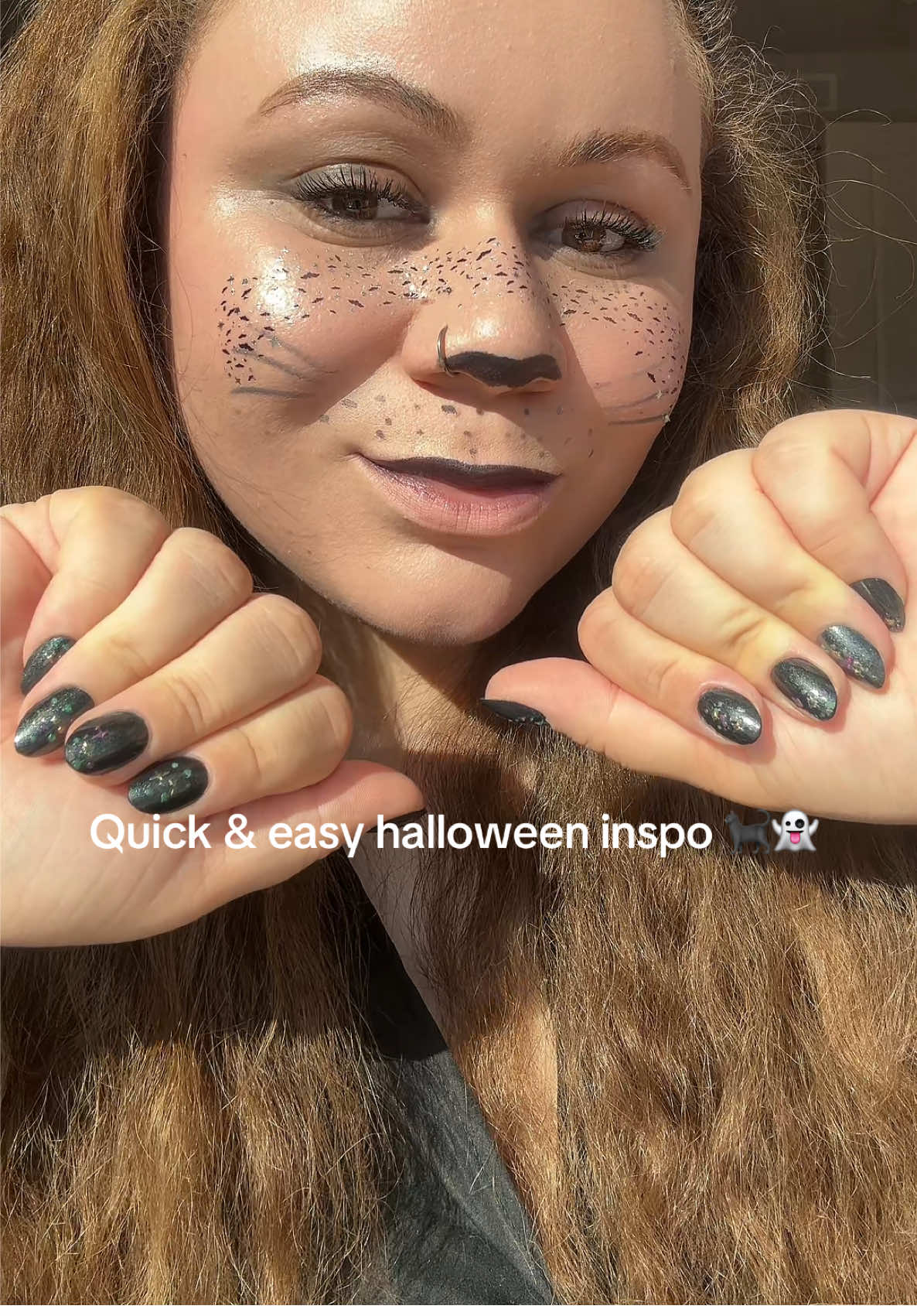 Loveee @Olive & June and how simple their new collab with @Fazit makes Halloween 👻  #oliveandjunexfazit #oliveandjune #blackcatcostume #blackcat #halloween #halloweeninspo #halloweencostumeinspo #halloweenmakeup #blackcatmakeup #fazitfreckles #frecklepatches #fazitmakeuppatches #oliveandjunenails #halloweennails #fypシ゚viral #trend 