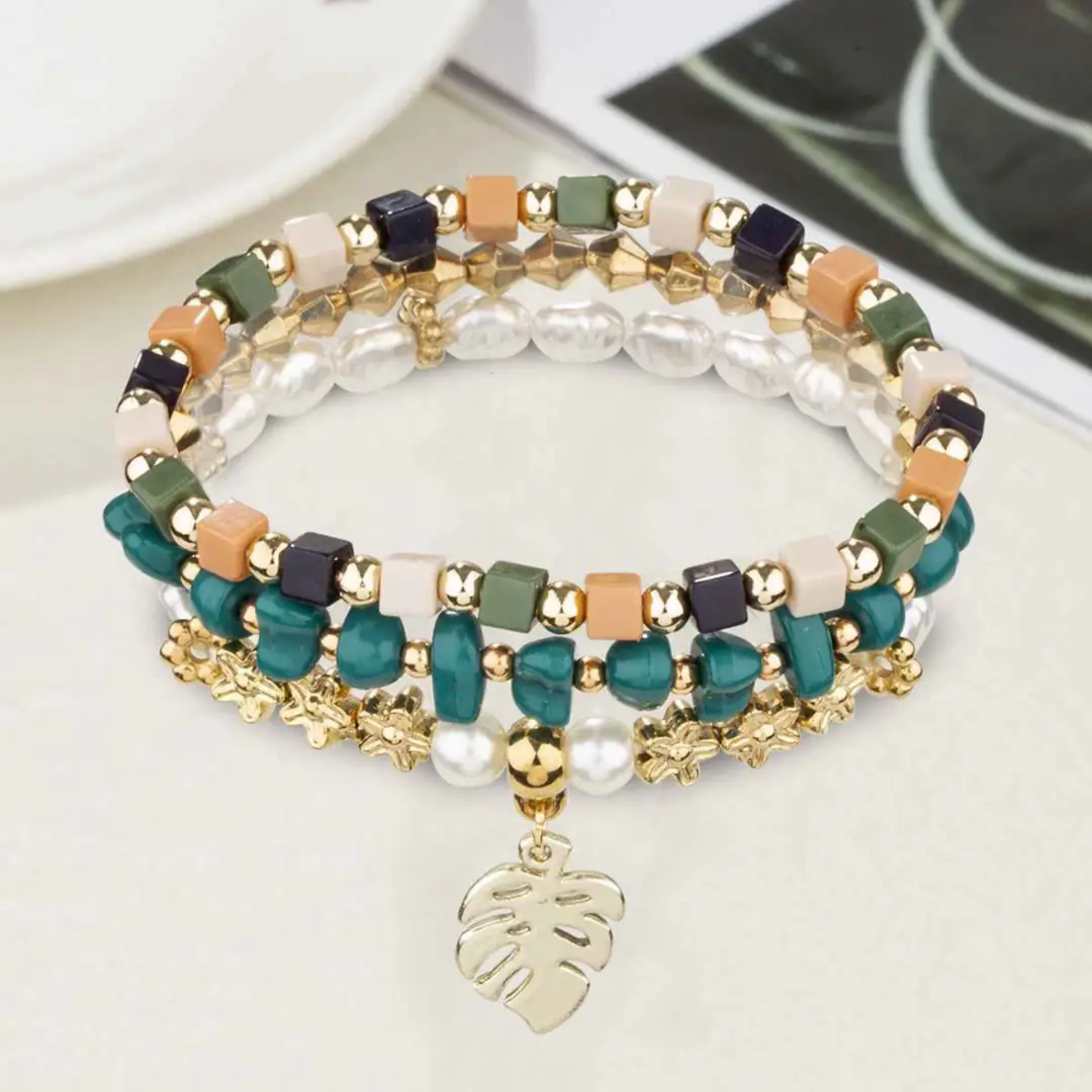 Don't Miss Out! Leaf Pendant Vintage Pearl Stone Bracelet Just for you 12.73 USD Buy Now: https://dextkart.com/products/leaf-pendant-vintage-pearl-stone-bracelet