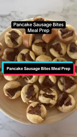These pancake sausage bites turned out way better than I expected! So easy to make and reheat too! No more complaining that there is nothing for breakfast! #mealprep #mom #MomsofTikTok #breakfast #breakfastideas 